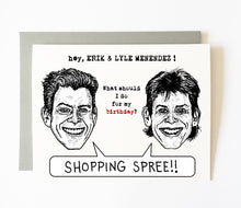 MENENDEZ BROTHERS birthday card