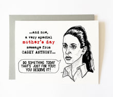 CASEY ANTHONY mother's day card