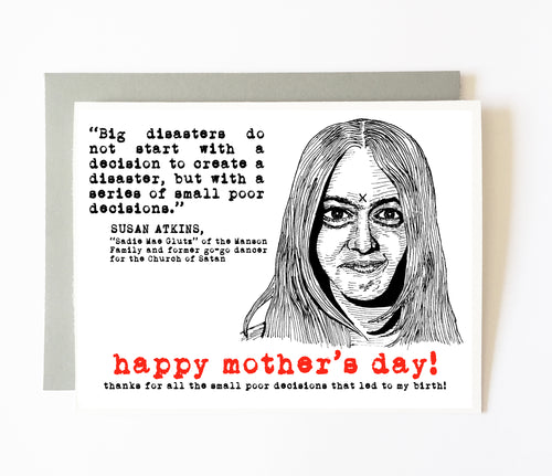 SUSAN ATKINS mother's day card